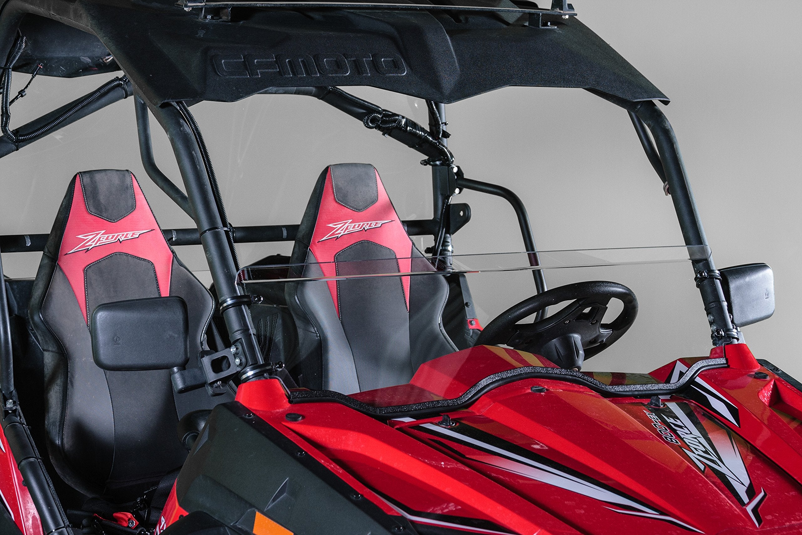 Terrarider Half Utv Windshield Compatible With Cf Moto Zforce (Excludes Zforce 950 And 2023 800 Models) - Standard 3/16'